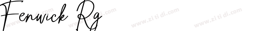 Fenwick Rg字体转换